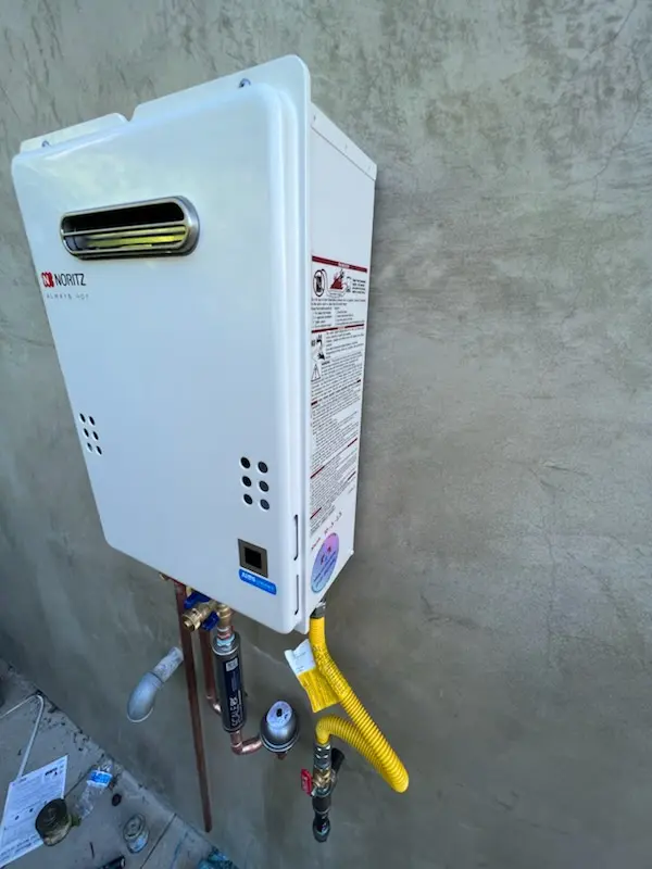 Tankless water heater installation for Camp Pendleton South homes